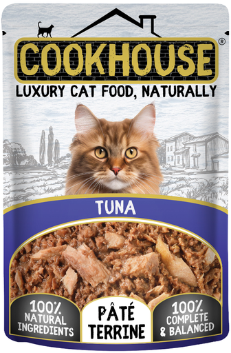 [17814] [15% OFF] Cookhouse Luxury Pet Food - CAT Pate Terrine Tuna X 18 X 70g