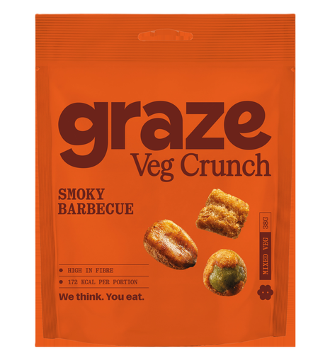 [17792] [20% OFF] Graze Vegan Veg Crunch - Smoky BBQ X 6 X 38g