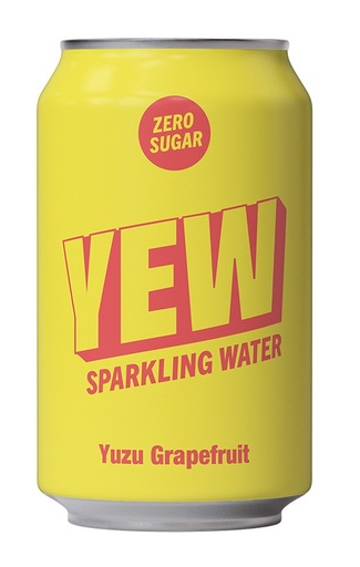 [17866] YEW Zero Sugar Sparkling Water - Yuzu Grapefruit X 12 X 330ml