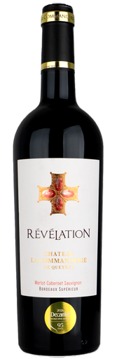 [17856] Revelation Red Wine - Château La Commanderie de Queyret Merlot Cabernet Sauvignon Bordeaux Superieur 2022 14% ABV X 6 X 750ml FRANCE