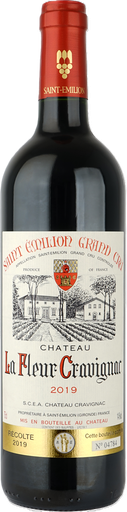 [17857] Chateau La Fleur Cravignac Red Wine - Grand Cru Merlot Carbernet Sauvigon Saint Emilion 2019 14% ABV X 6 X 750ml FRANCE