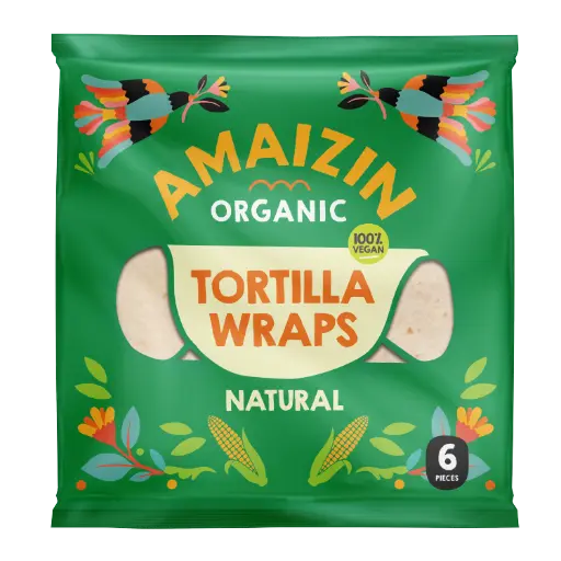 [17882] [20% OFF] Amaizin Organic Corn Tortilla Wraps - Natural 240g