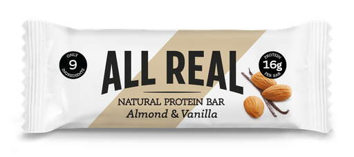 [17873] All Real Nutrition Natural Protein Bars - Almond and Vanilla X 12 X 50g