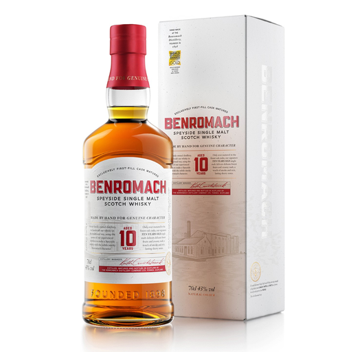 [17927] Benromach Scotch Whisky - Speyside Single Malt 10 Years Old 43% ABV 700ml