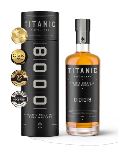 [17881] [20% OFF] Titanic Distillers Irish Whiskey - 8 Year Single Malt 42% ABV 700ml