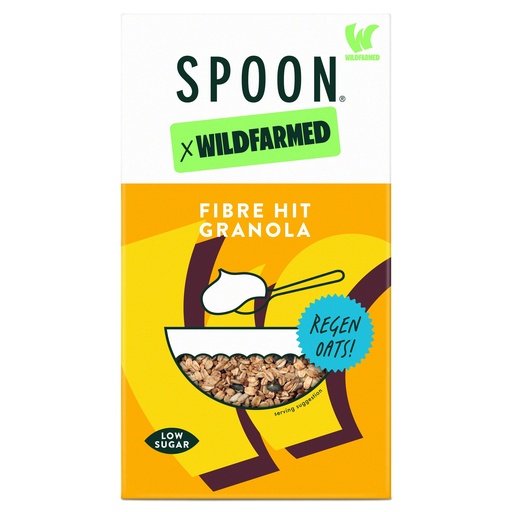[17942] Spoon X Wildfarmed Regenerative Oat Granola - Fibre Hit X 6 X 380g