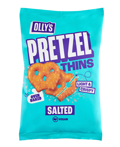 [17868] Ollys Pretzel Thins - Salted X 7 X 140g