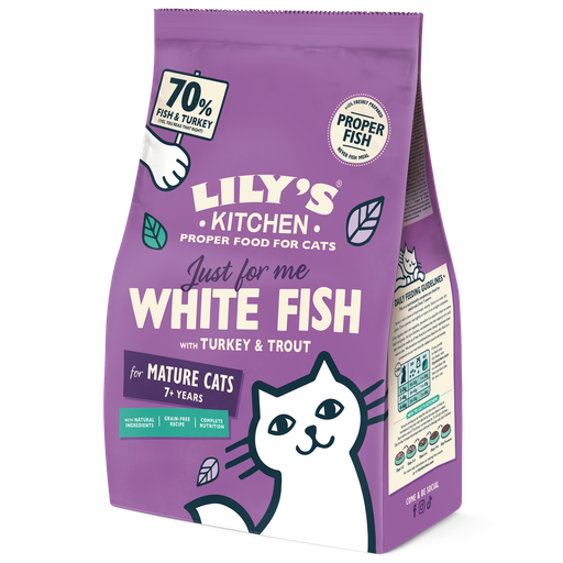 [17906] Lilys Kitchen Pet Food - MATURE CAT DRY White Fish and Turkey CSDFTK800-UK01A X 4 X 800g