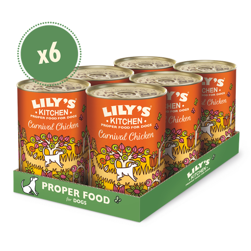[17907] Lilys Kitchen Pet Food - DOG Carnival Chicken Tin DCA4 X 6 X 400g