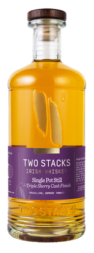 [17958] Two Stacks Irish Whiskey - BOTTLE Single Pot Still Triple Sherry Cask 43% ABV 700ml