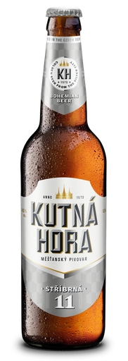 [17967] Kutna Hora Beer - BOTTLE Stribrna 11 Czech Pilsener Pale Lager ABV 4.5% X 20 X 500ml