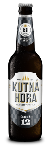[17968] Kutna Hora Beer - BOTTLE Cerna 12 Czech Premium Dark Lager ABV 4.9% X 20 X 500ml