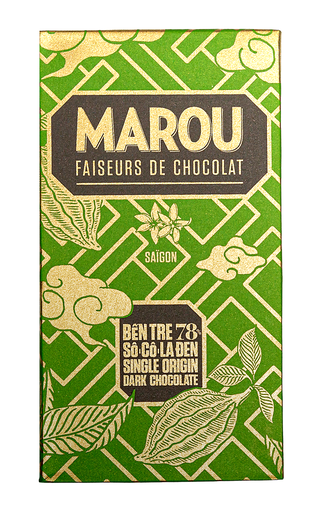 [18039] Marou Chocolate Bar - DARK 78% Single Origin Ben Tre X 10 X 80g