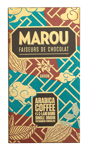 [18045] Marou Chocolate Bar - DARK 64% Single Origin Arabica Coffee Lam Dong X 10 X 80g
